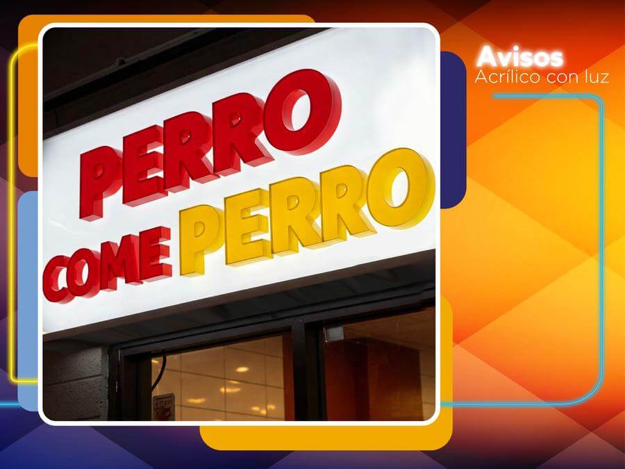 Avisos en Acrílico LED